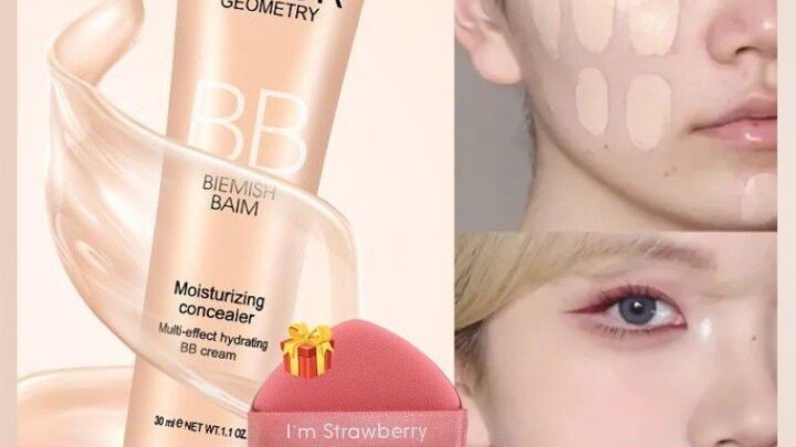 ของขวัญฟรีSVMY บีบีครีมเรียบเนียนละเอียดอ่อนซ่อนข้อบกพร่องอย่างมีประสิทธิภาพติดทนนานกันน้ำกันเหงื่อเป็นธรรมชาติบางเฉียบปกปิดรองพื้นคอนซีลเลอร์