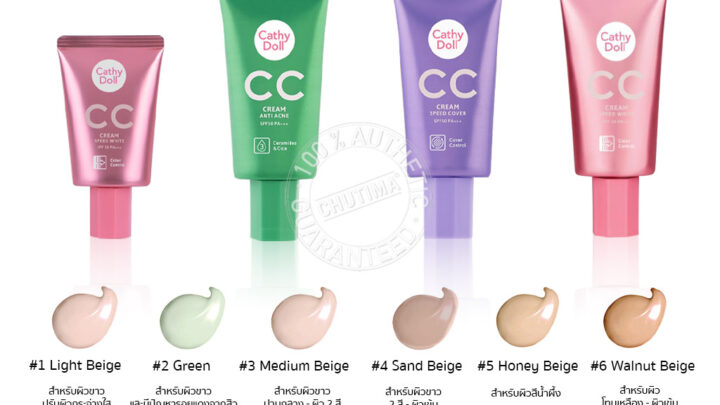 เคที่ดอลล์ รองพื้น ซีซีครีมผิวใส กันแดด Cathy Doll Speed White Anti Acne CC Cream SPF50 PA 20ml 50ml