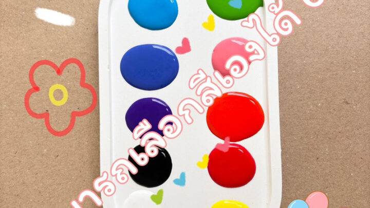 พร้อมส่ง สีอคลิลิค สามารถเลือกสีเองได้6สี