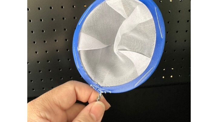 กระชอนกรองสีที่กรองสี ใช้สำหรับงานสี ก่องพ่นสีจริง หน้ากว้าง 10 ซม