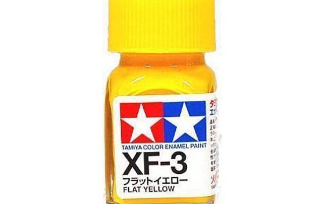 TAMIYA Enamel Color XF3 Flat Yellow สีสูตรน้ำมัน ขนาด 10 ml