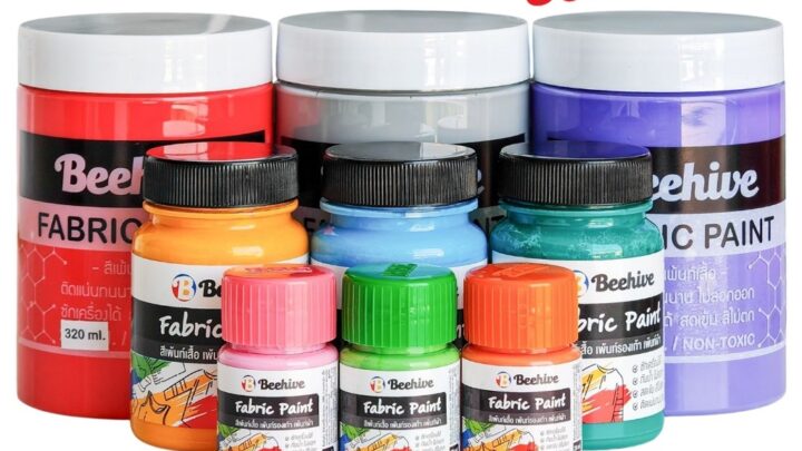 สีเพ้นท์รองเท้า เพ้นท์เสื้อ Beehive กันน้ำ ซักได้ ทุกขนาด เพ้นท์ลาบูบู้ Labubu