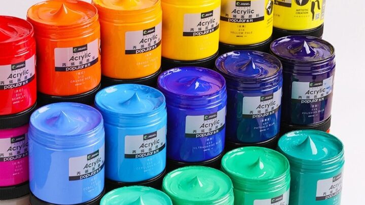 Maries สีอะคริลิค สีอะคริลิคตรามารีส์ สีอะคริลิค ขนาด 300 ml สีสีสำหรับเด็กและผู้ใหญ่สำหรับผ้าเสื้อผ้าเล็บผ้าใบ