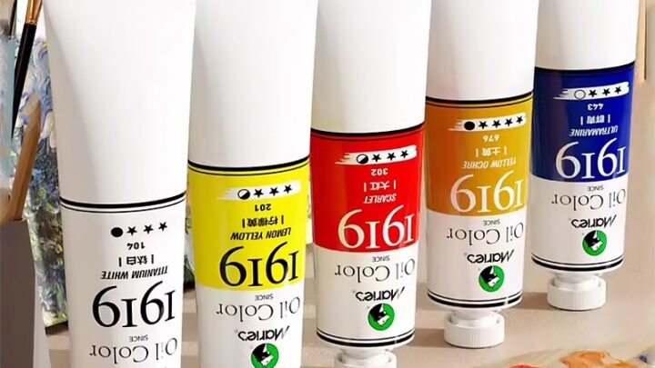 Maries สีน้ำมัน สีน้ำมันวาดรูป Oil Color Painting 170มล 32สีที่ใช้กันทั่วไป สีโปสเตอร์ หลอด อุปกรณ์