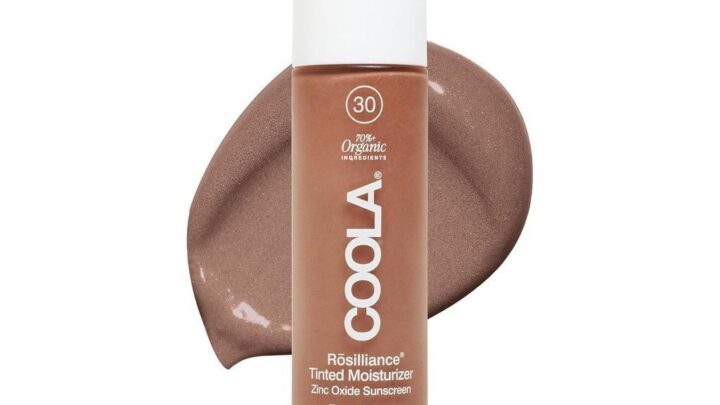 COOLA Organic Rosillance BB Cream SPF30 Sunscreen Moisturizing Foundation Cream ผ่านการทดสอบโดย Dermatologist 15oz