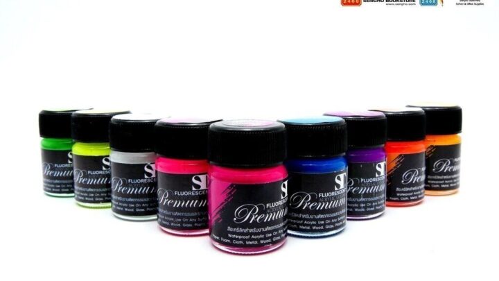 อุปกรณ์งานศิลป์ สีอะคริลิคสะท้อนแสงเอสที 15 cc คละสี