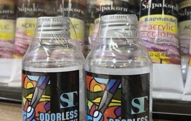 ST art น้ำยาล้างพู่กัน 100ml Odorless white spirit