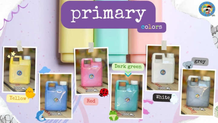 สีโปสเตอร์สีปลอดสารพิษขนาด500mlสีสวยไม่มีกลิ่นปลอดภัยต่อสิ่งแวดล้อม