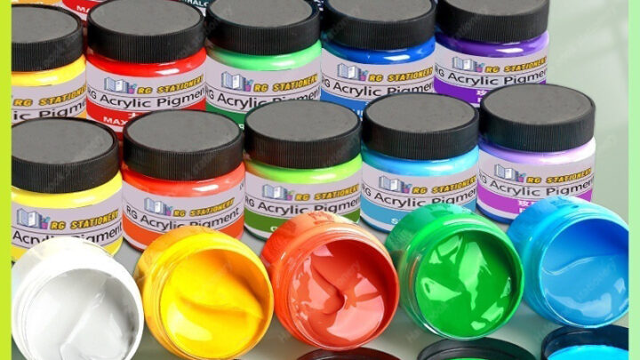 สีอะคริลิค Color Selected ขนาด 300ml สีสีสำหรับเด็กและผู้ใหญ่สำหรับผ้าเสื้อผ้าเล็บผ้าใบ หิน ภาพวาดกันน้ำ